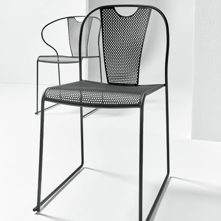 Chaise Piazza, Gris clair SMD Design