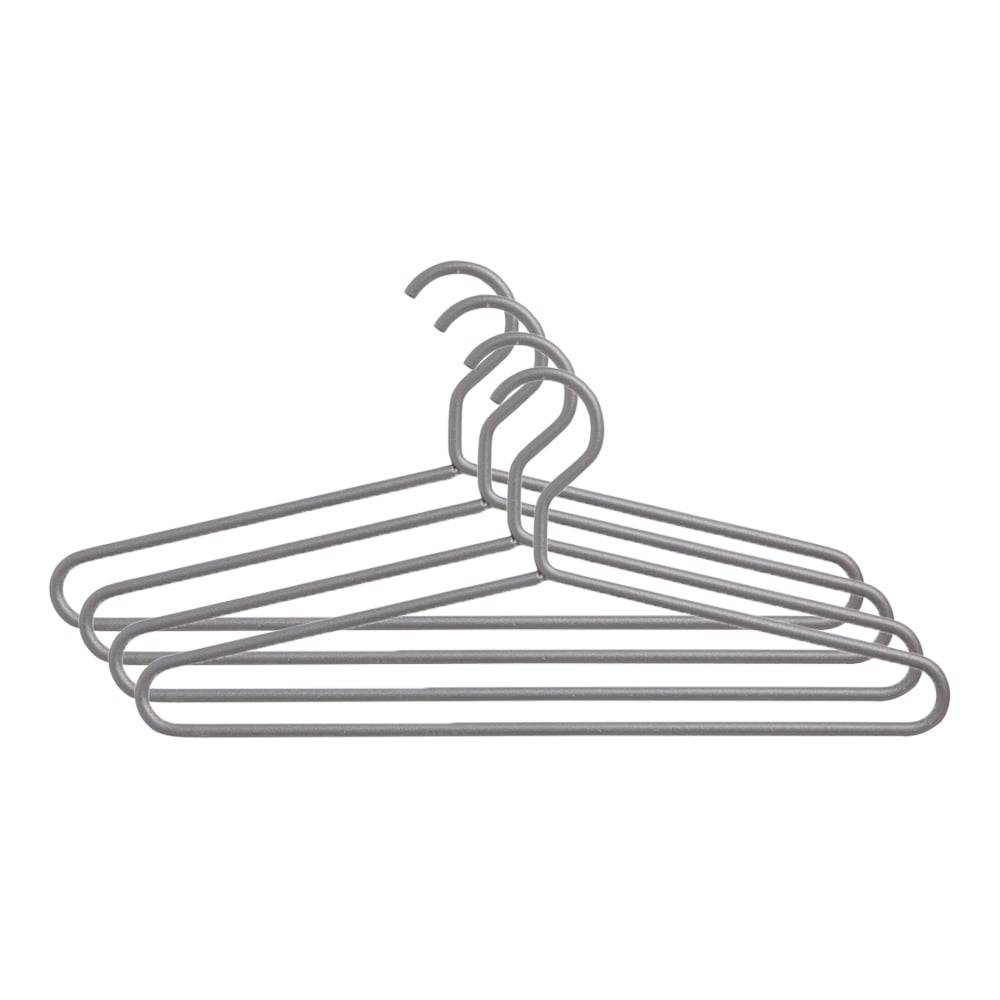 SMD Design Cintre Alfred gris clair, lot de 4 | Design Scandinave | Cintres & portants | Gris