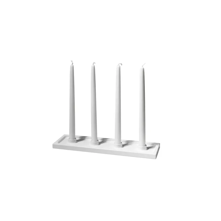 Crater chandelier de l’Avent - Blanc, 4 bougies - SMD Design