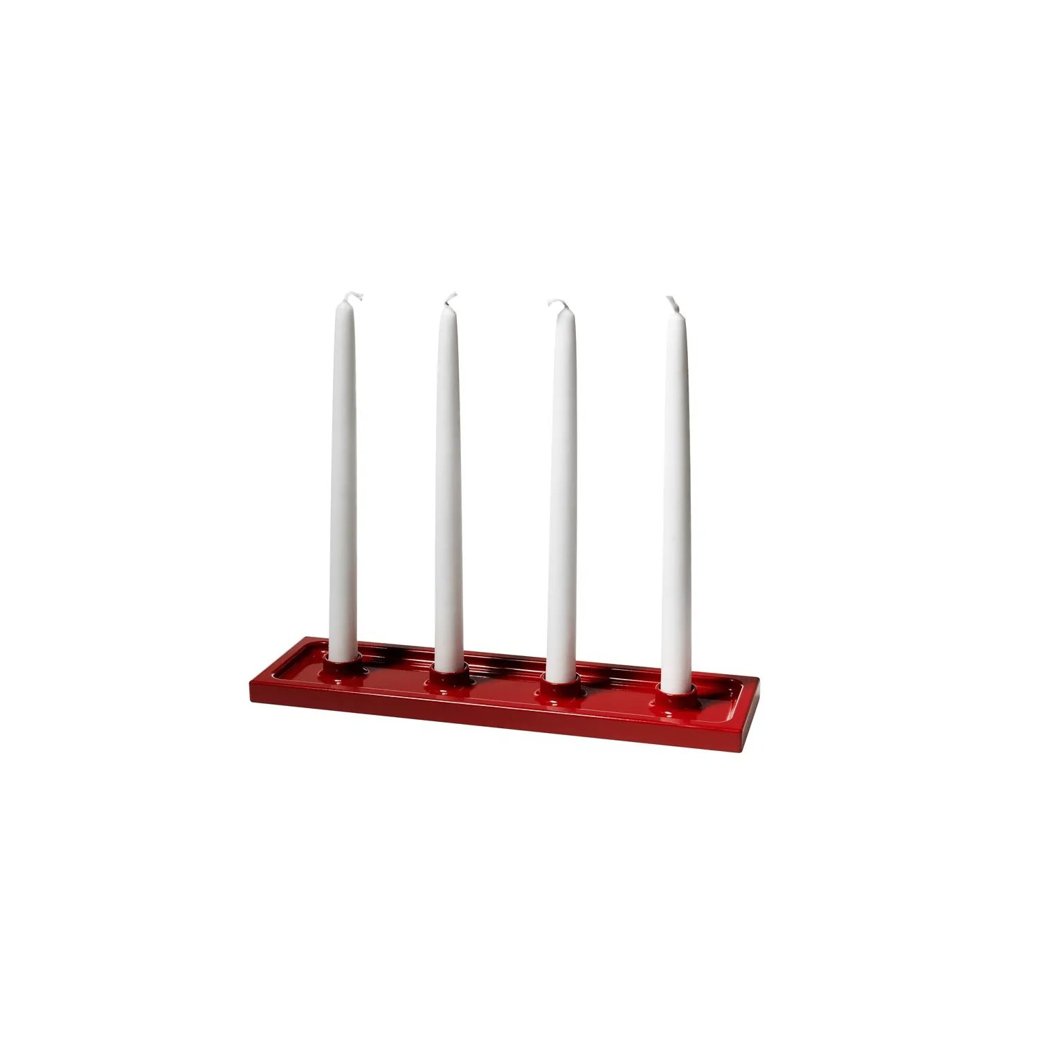 Crater chandelier de l’Avent, Rouge, 4 bougies SMD Design