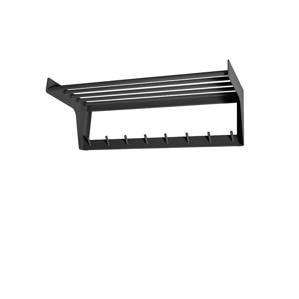 SMD Design Étagère à chapeaux Alfred anthracite | Design Scandinave | Patères & étagères | Gris