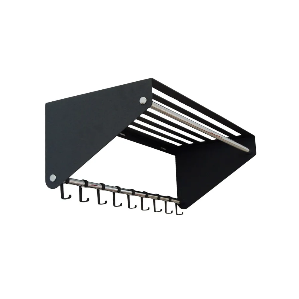 Étagère à chapeaux Sticks, gris foncé SMD Design