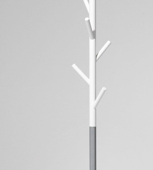 Porte-manteau Sticks - sur pied - blanc-argent - SMD Design
