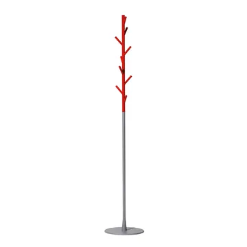 Porte-manteau Sticks - sur pied - rouge-argent - SMD Design