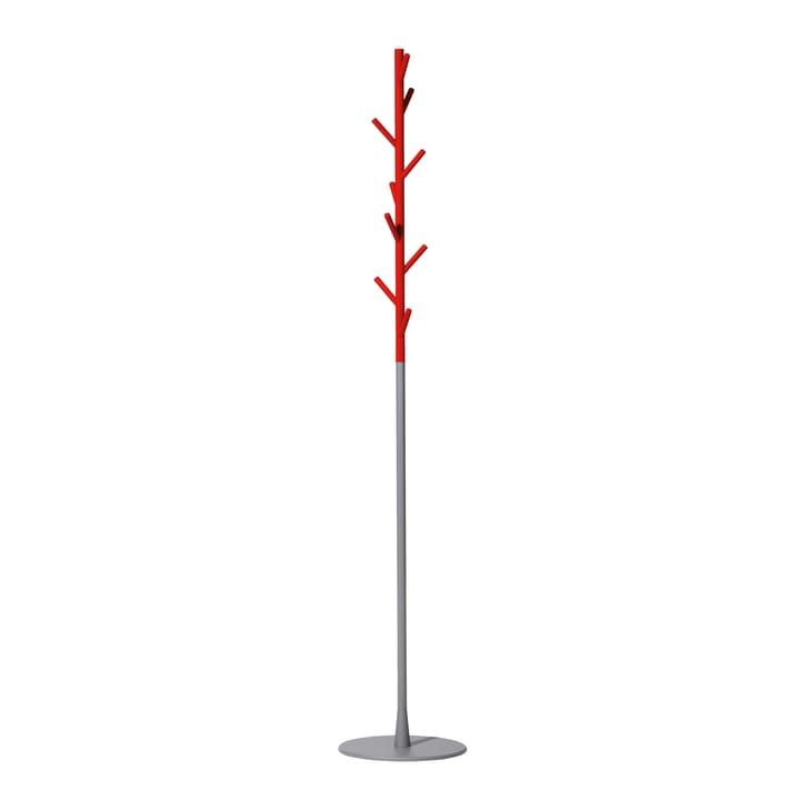 Porte-manteau Sticks - sur pied - rouge-argent - SMD Design