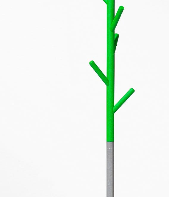 Porte-manteau Sticks - sur pied - vert-argent - SMD Design