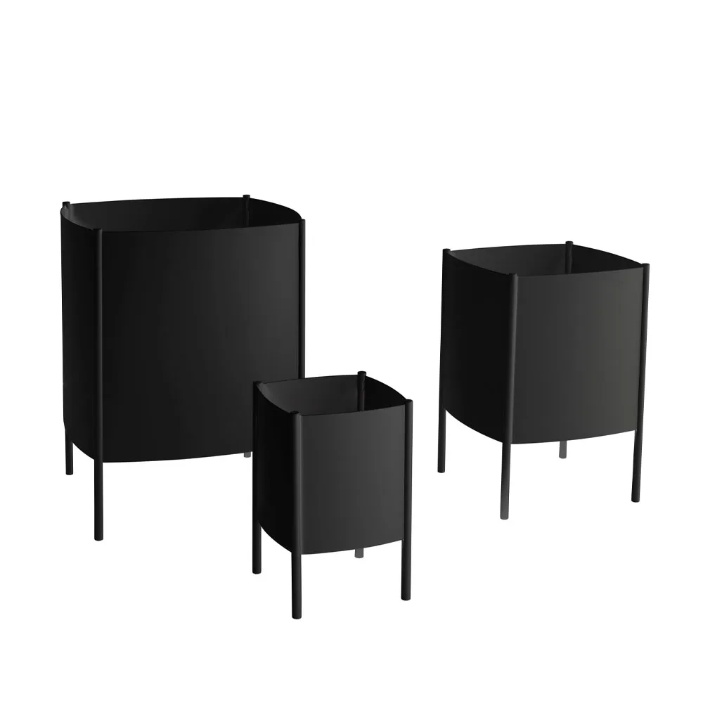 Pot Konvex Pot, Noir, medium Ø34 cm SMD Design