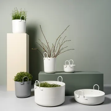 Pot Tivoli 25 - Gris foncé, Ø25x30 cm - SMD Design