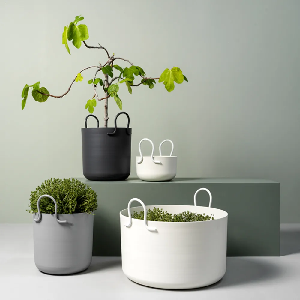 Pot Tivoli 25, Gris foncé, Ø25x30 cm SMD Design