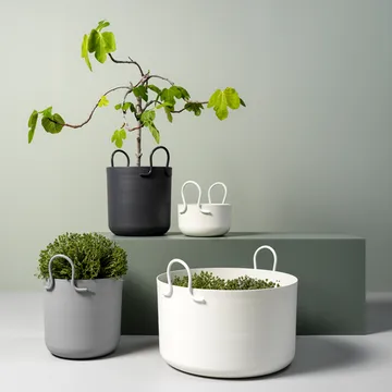 Pot Tivoli 25 - Gris foncé, Ø25x30 cm - SMD Design