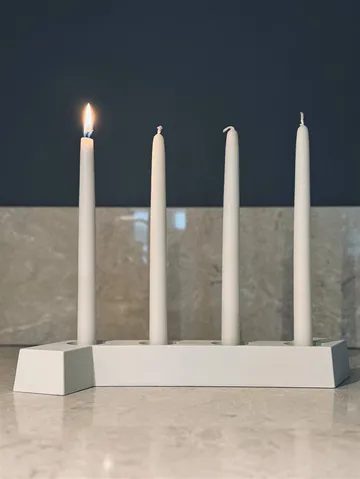 SMD chandelier de l’Avent - Blanc, 4 bougies - SMD Design