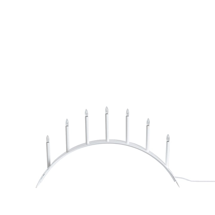 Spica Bow 7 bougeoir de l’avent - Blanc - SMD Design