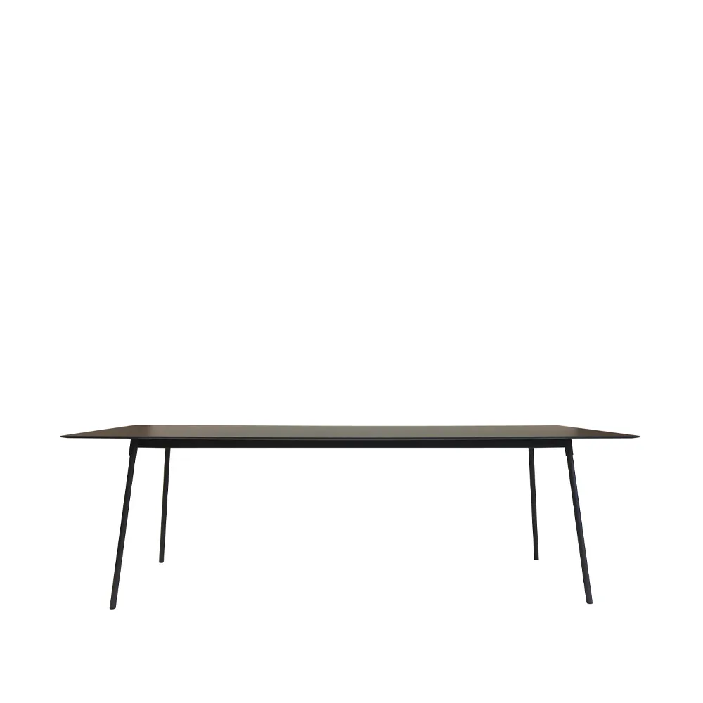 Table à manger Ella rectangulaire, gris foncé, 220x90 cm SMD Design