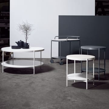 Table basse Lene - gris, frêne pigmenté blanc - SMD Design
