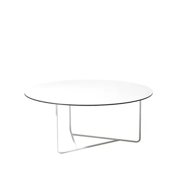 Table basse Tellus - blanc, structure blanche, h41 d100 - SMD Design