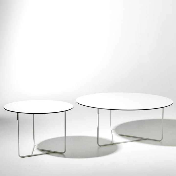 Table basse Tellus - blanc, structure blanche, h44 d64 - SMD Design