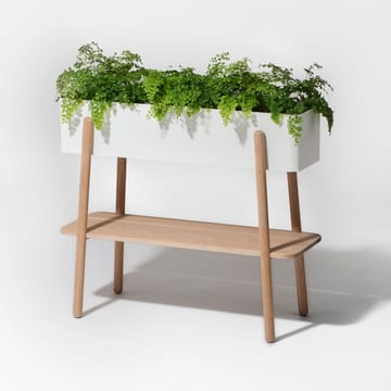 Table pots de fleurs Prunella - Blanc-Chêne - SMD Design