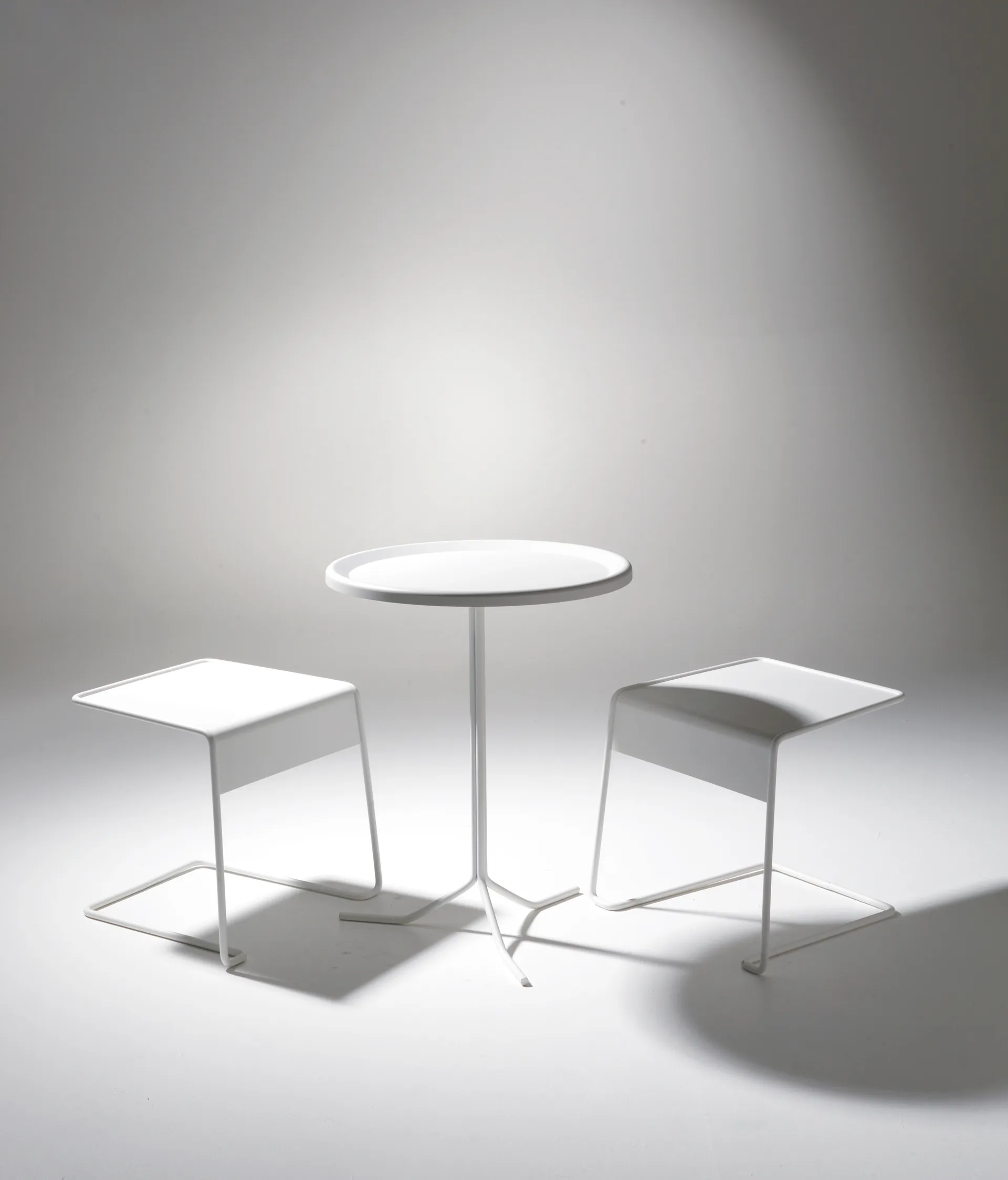 Tabouret Bong, Blanc SMD Design