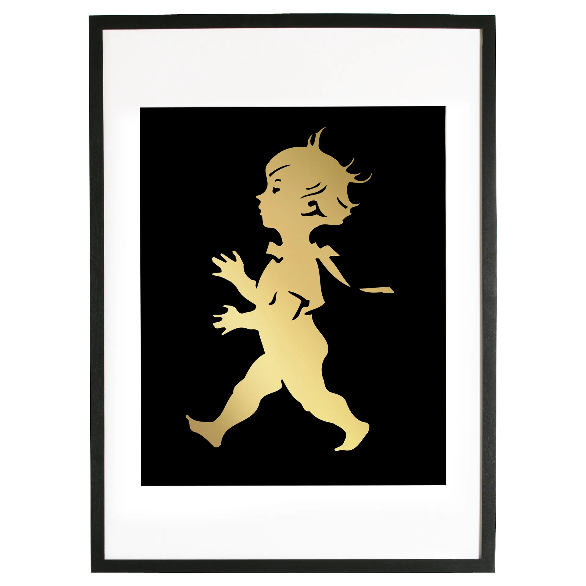 Affiche Solstickan 50x70 cm, Or-noir Solstickan Design