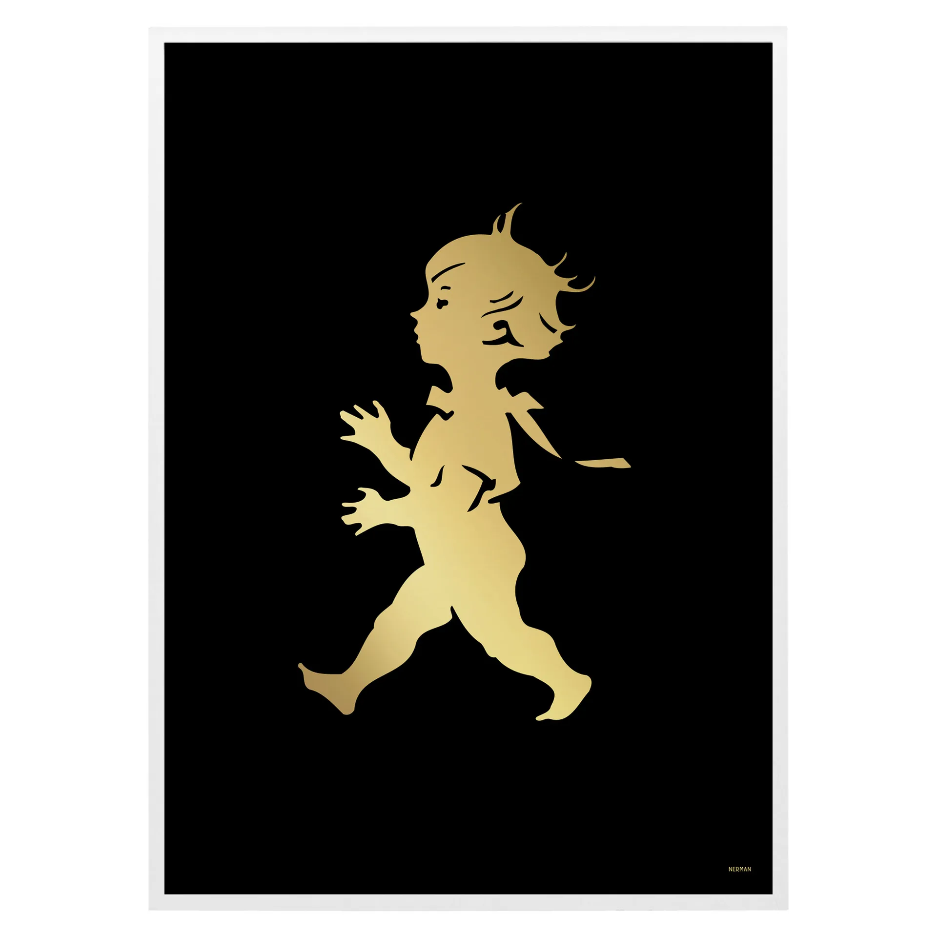 Affiche Solstickan 50x70 cm, Or-noir Solstickan Design
