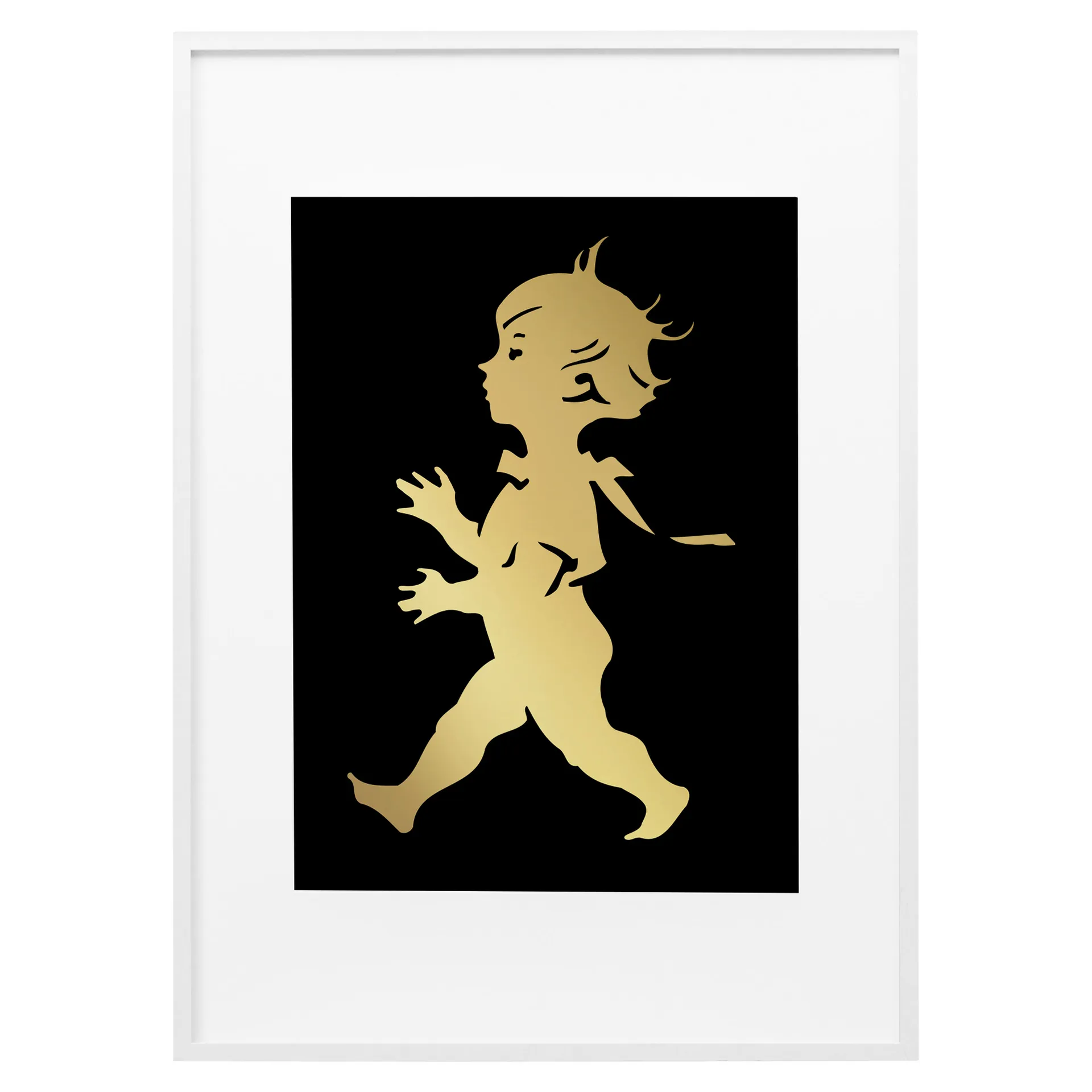 Affiche Solstickan 50x70 cm, Or-noir Solstickan Design