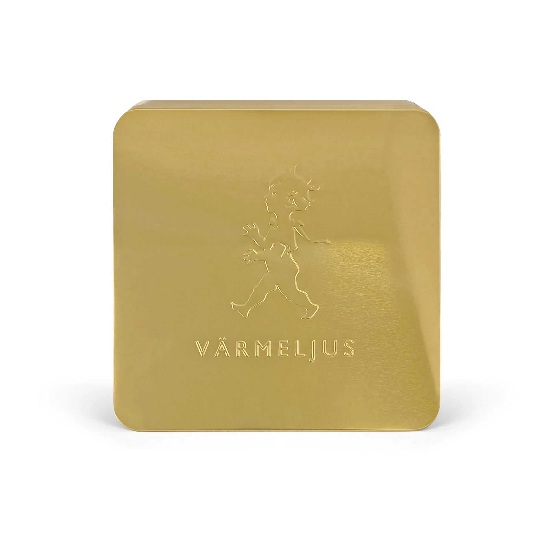 Boîte à bougies chauffe-plat Solstickan 21x21 cm, Or Solstickan Design
