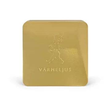 Boîte à bougies chauffe-plat Solstickan 21x21 cm - Or - Solstickan Design