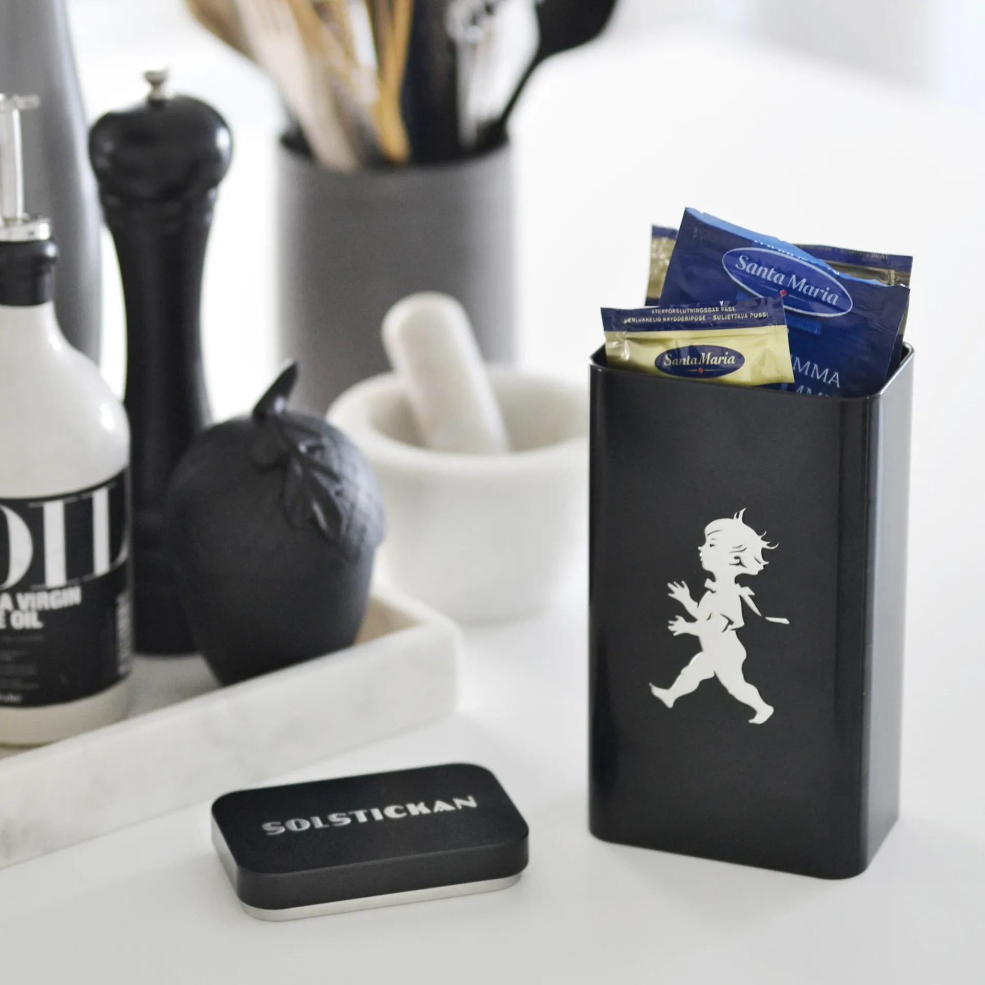 Boîte à café Solstickan 20,5 cm, Noir mat Solstickan Design