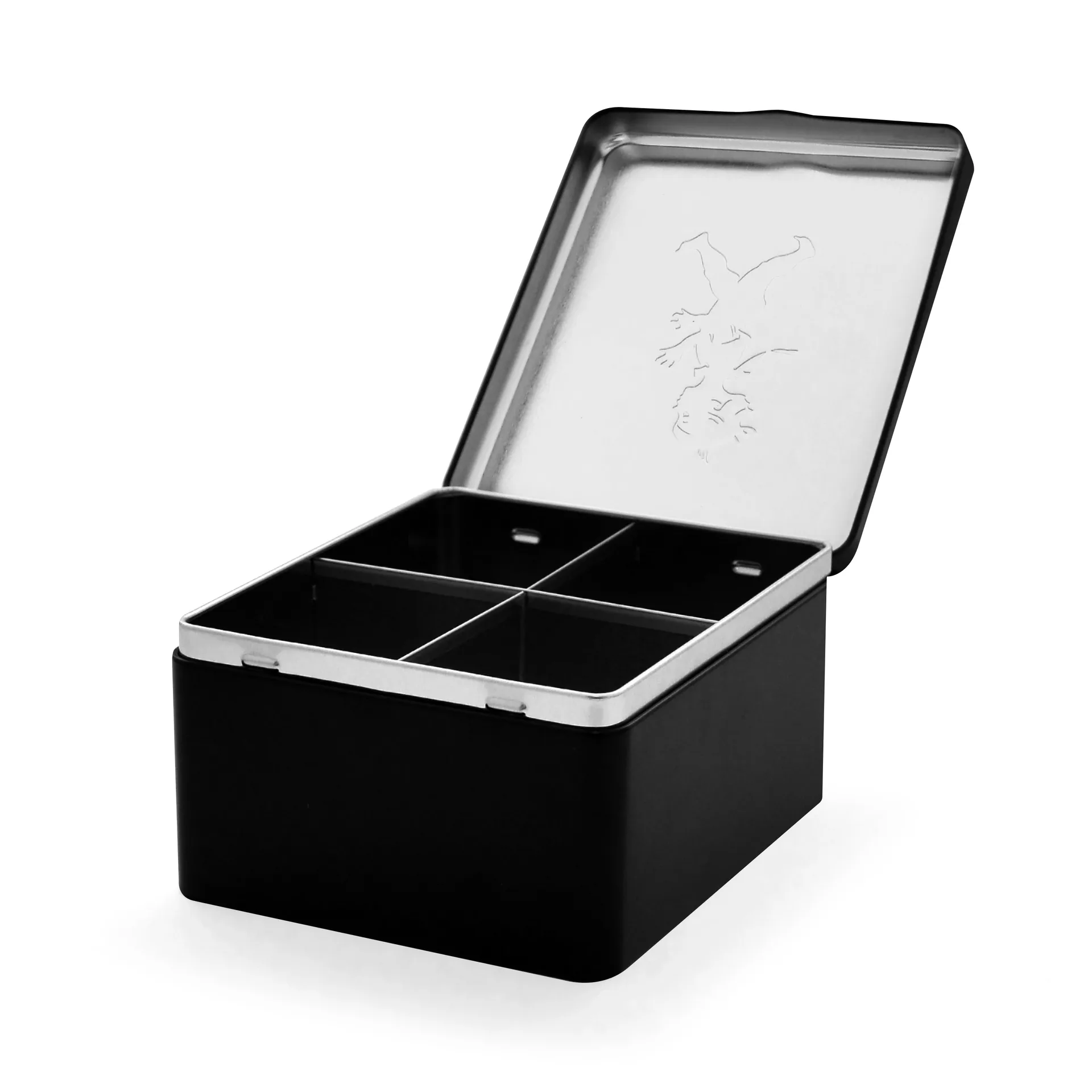 Boîte à thé avec compartiments Solstickan 13,6x15,6 cm, Noir Solstickan Design