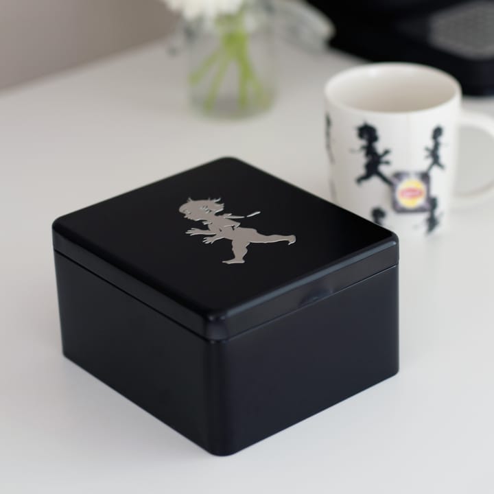 Boîte à thé avec compartiments Solstickan 13,6x15,6 cm - Noir - Solstickan Design