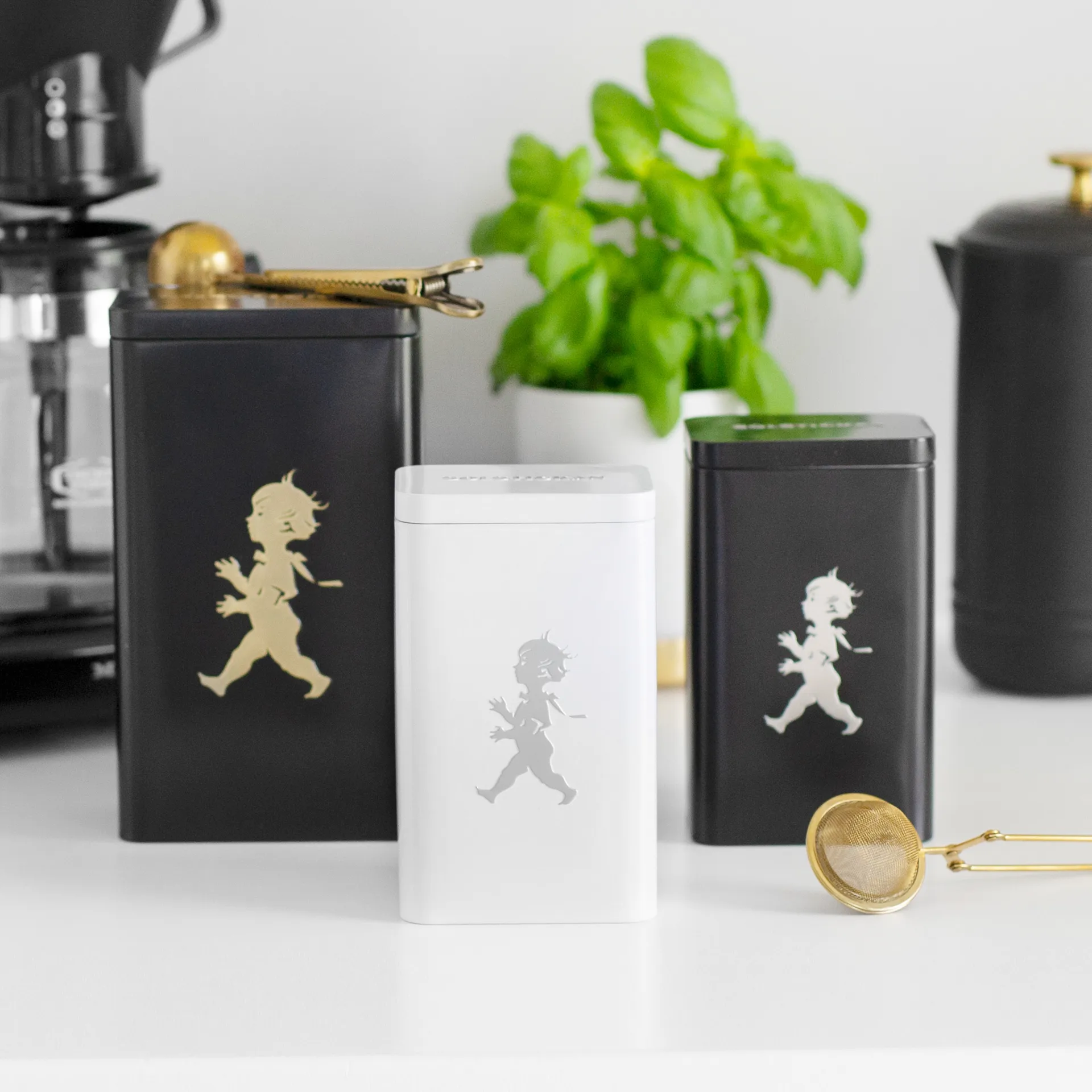 Boîte à thé Solstickan 15,2 cm, Blanc brillant Solstickan Design