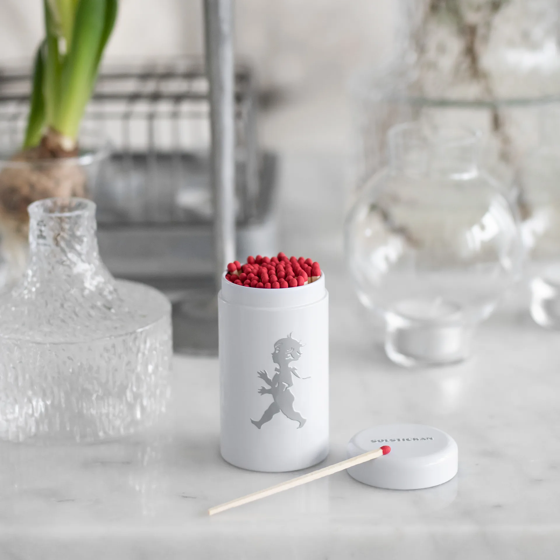 Boîte d'allumettes Solstickan 100 pièces, Blanc Solstickan Design