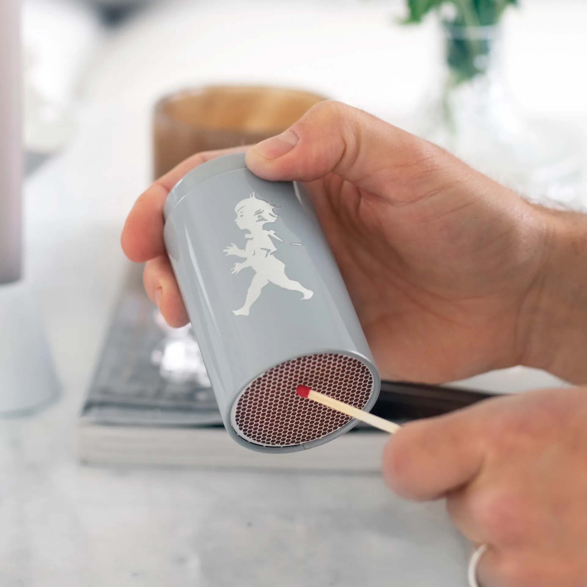 Boîte d'allumettes Solstickan 100 pièces, Gris Solstickan Design