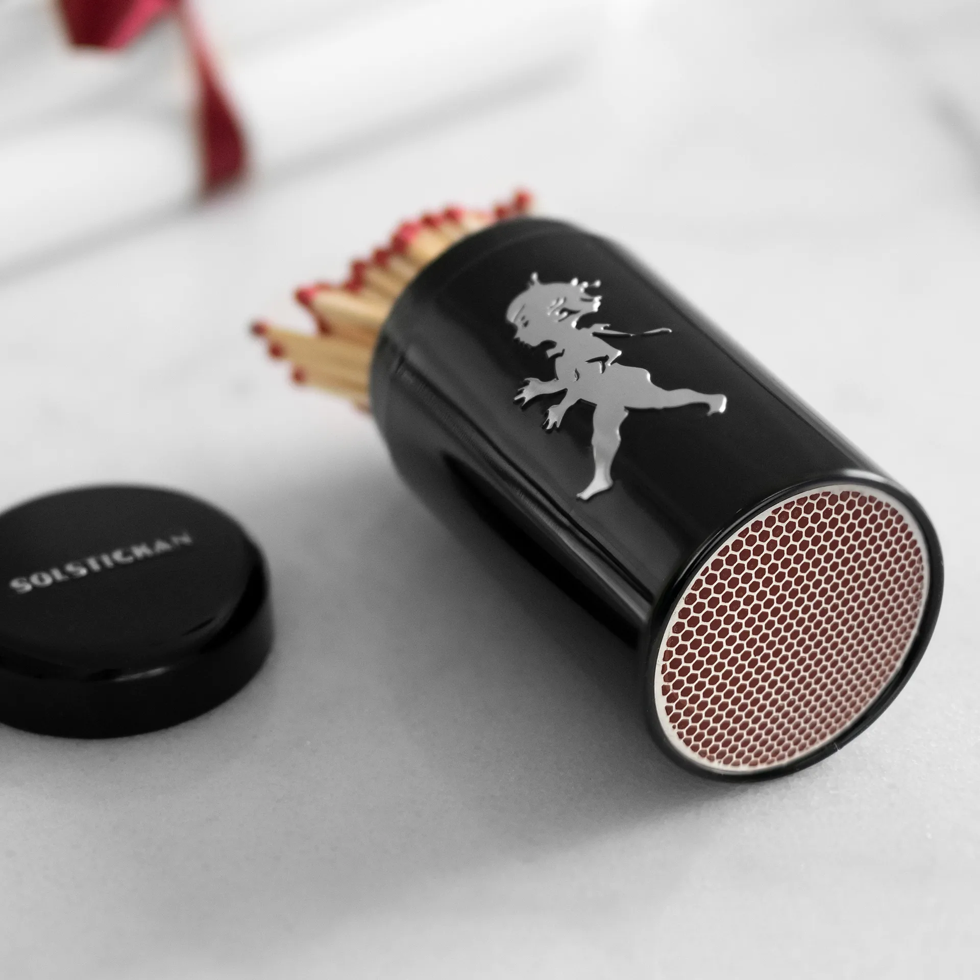 Boîte d'allumettes Solstickan 100 pièces, Noir Solstickan Design