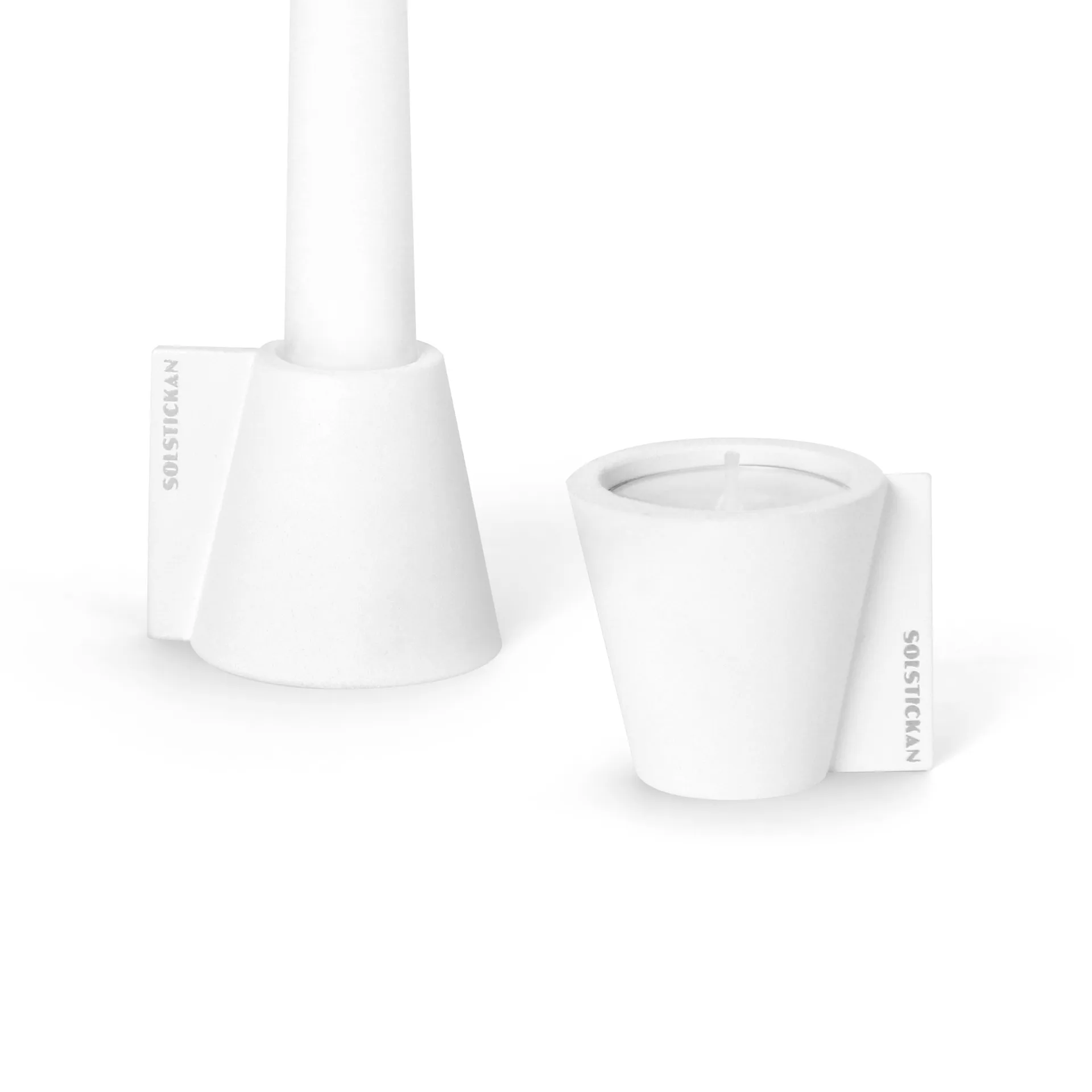 Bougeoir Flipp 5x6 cm, Blanc Solstickan Design