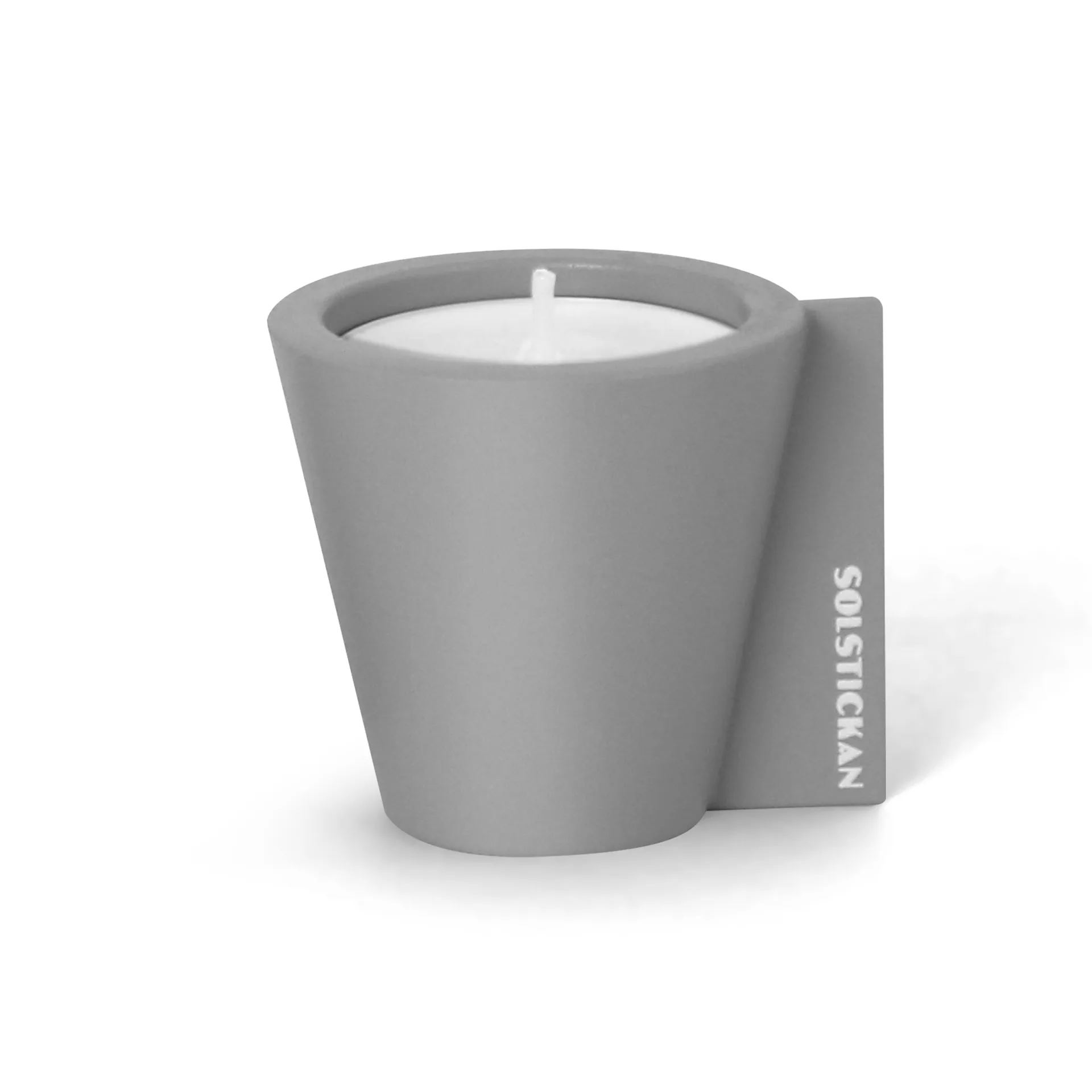 Bougeoir Flipp 5x6 cm, Gris Solstickan Design