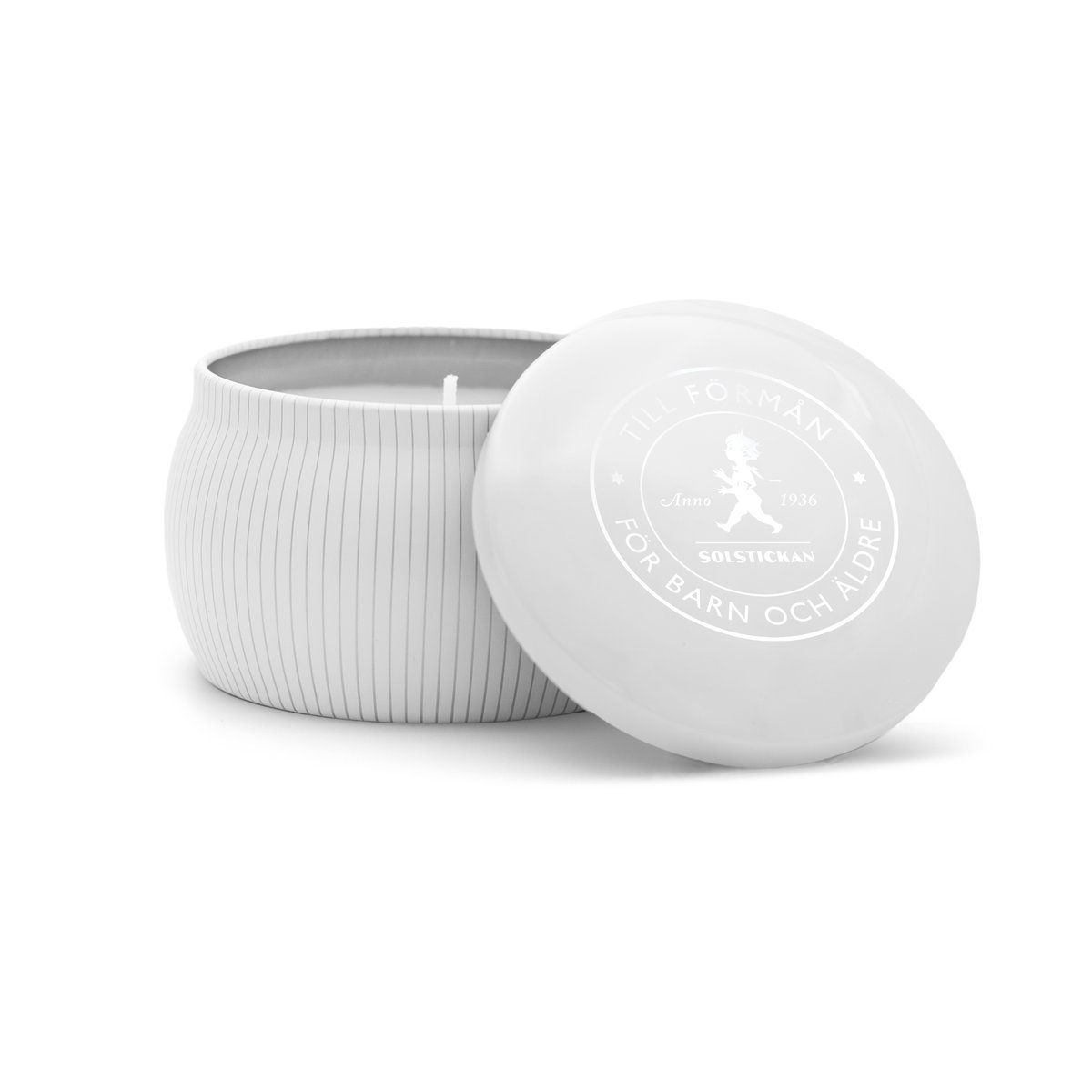Solstickan Design Bougie parfumée Solstickan 25 h Blanc-eucalyptus