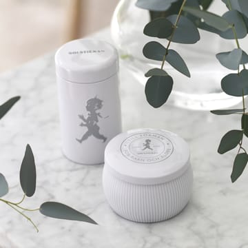 Coffret cadeau Solstickan bougie parfumée + tube d'allumettes - Blanc-eucalyptus - Solstickan Design