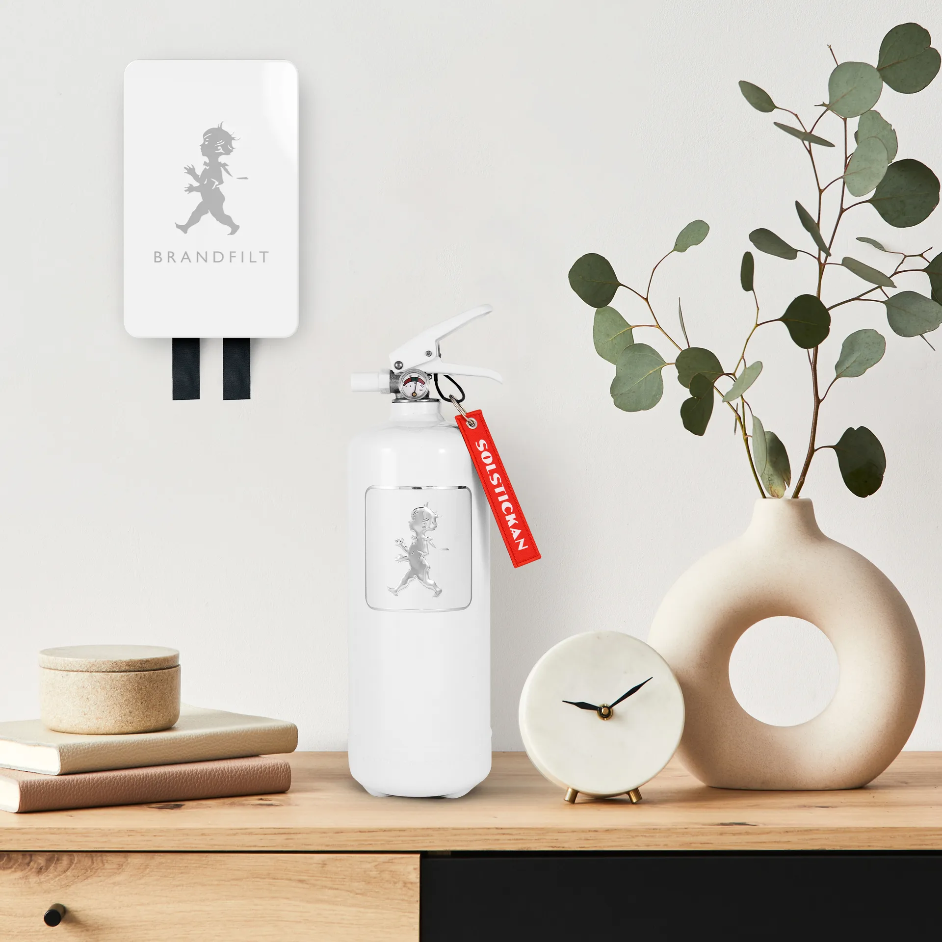 Couverture anti-feu Solstickan 16x2,7x25 cm, Blanc brillant Solstickan Design