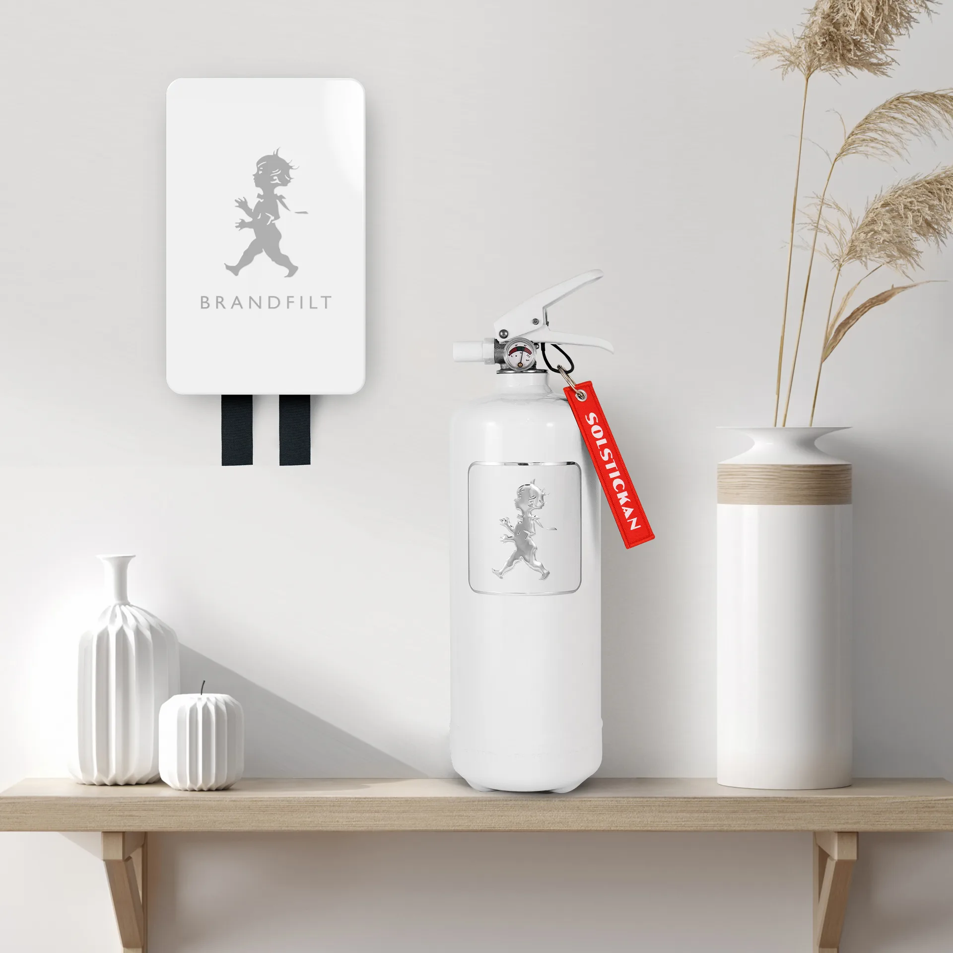 Couverture anti-feu Solstickan 16x2,7x25 cm, Blanc brillant Solstickan Design