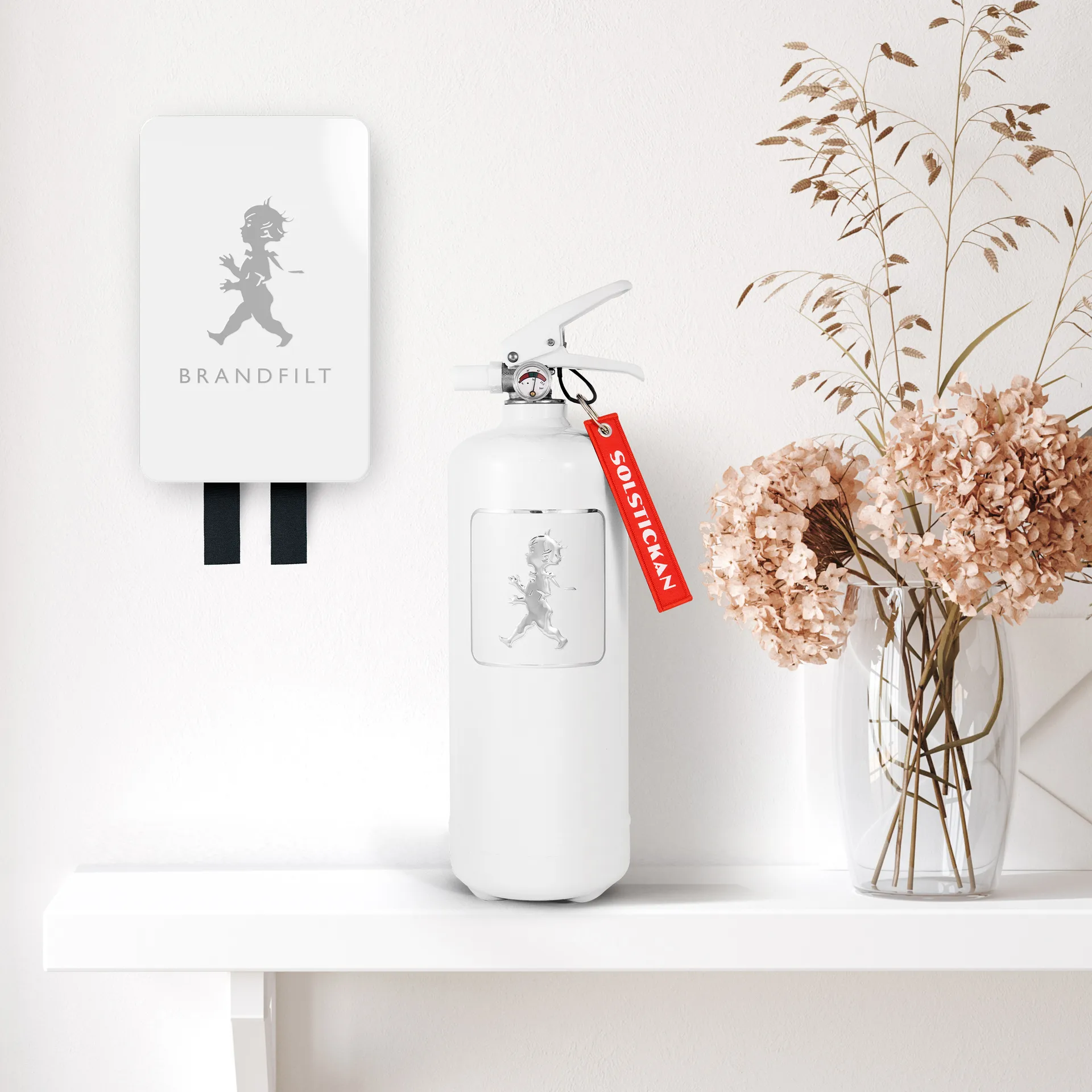 Couverture anti-feu Solstickan 16x2,7x25 cm, Blanc brillant Solstickan Design