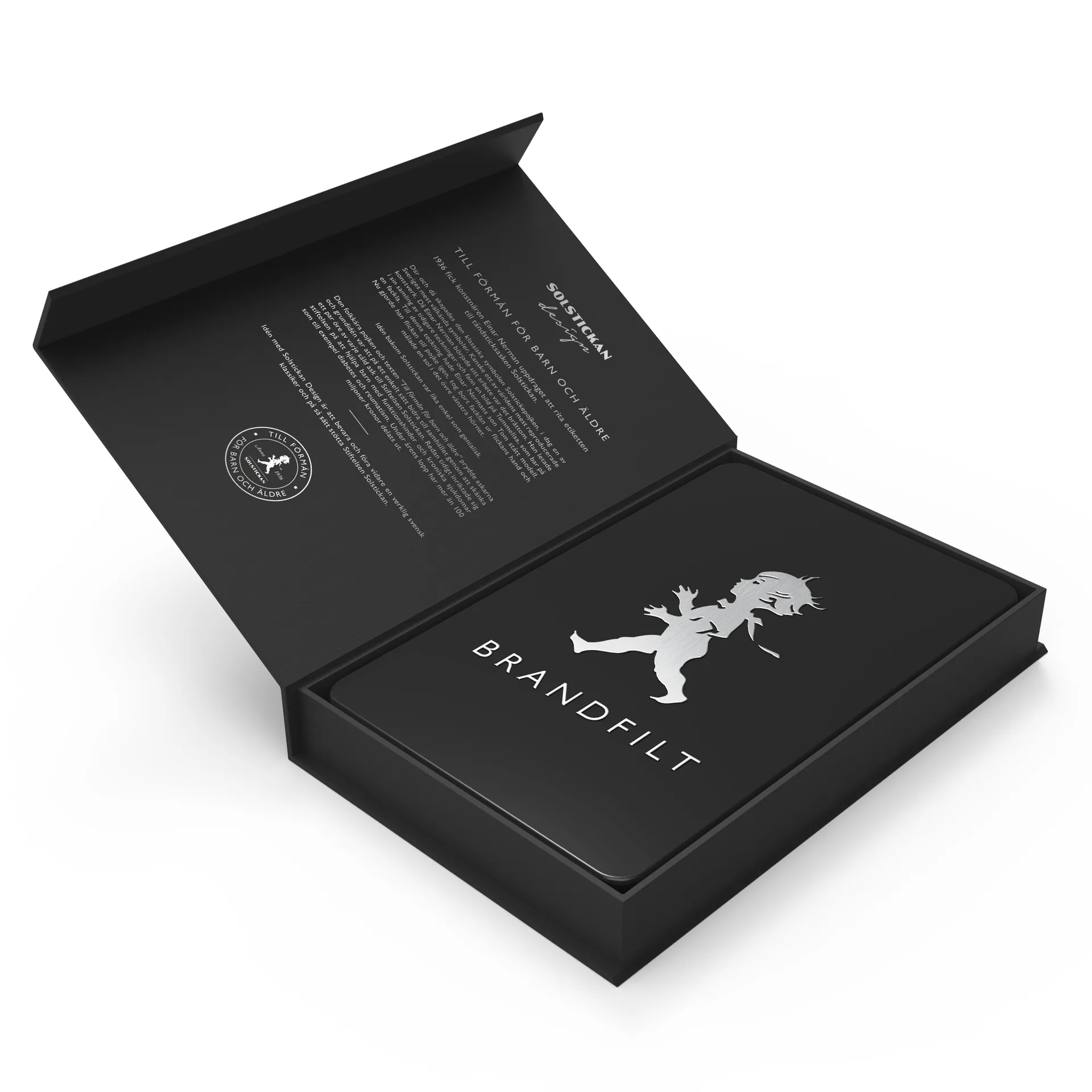 Couverture anti-feu Solstickan 16x2,7x25 cm, Noir mat Solstickan Design