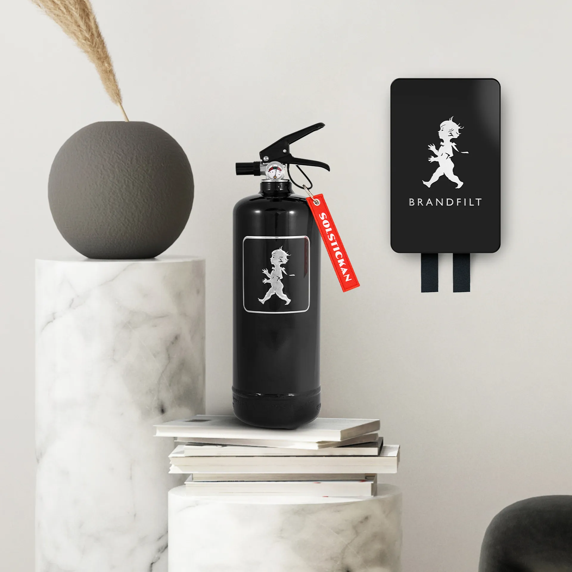 Couverture anti-feu Solstickan 16x2,7x25 cm, Noir mat Solstickan Design