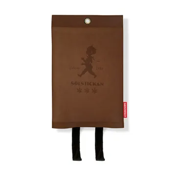 Couverture ignifuge en cuir Solstickan 120x120 cm - Cuir foncé - Solstickan Design