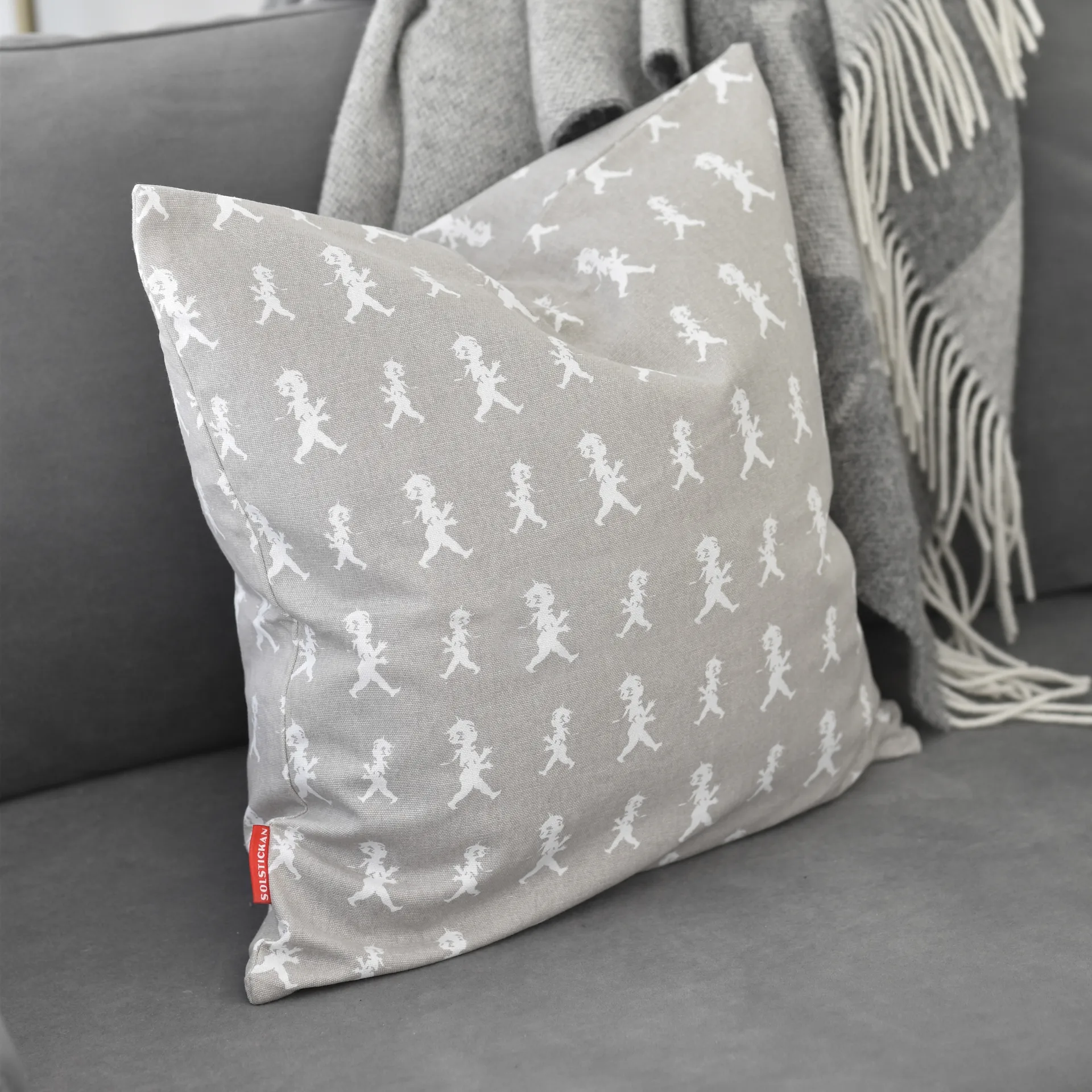 Housse de coussin Solstickan 50x50 cm, Gris Solstickan Design