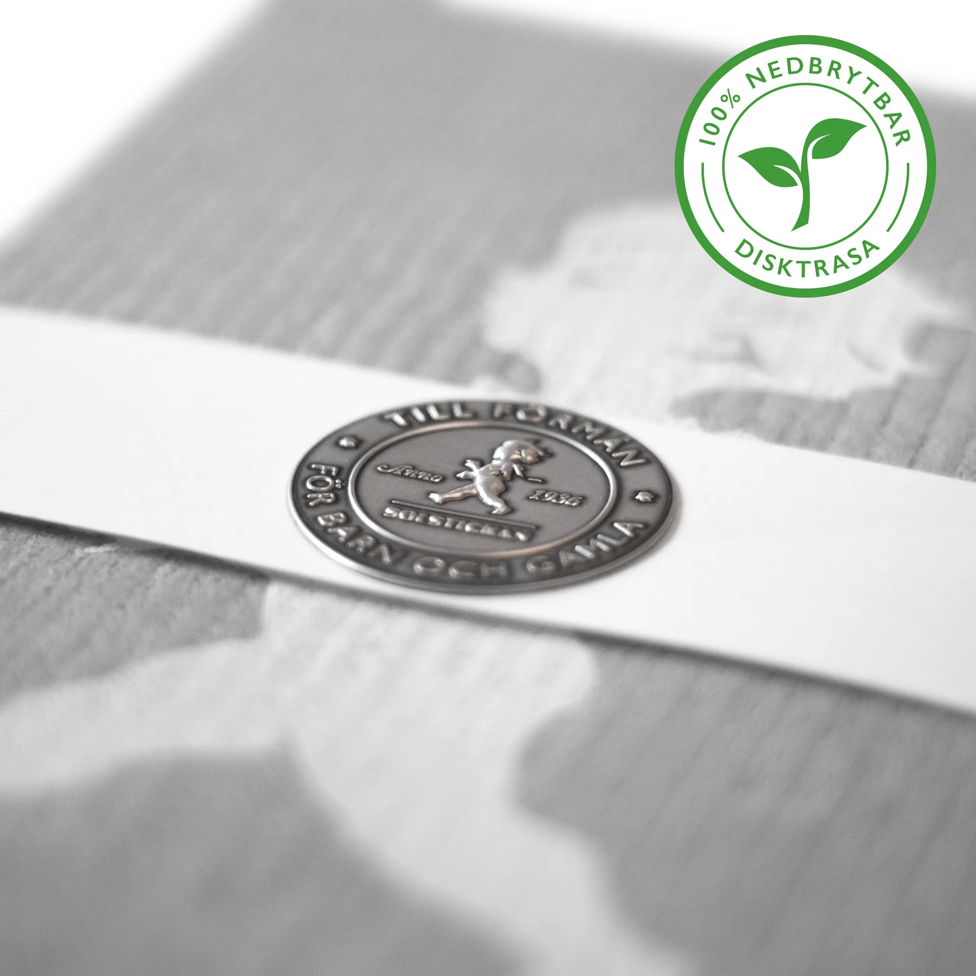 Lavette Solstickan, lot de 2, Gris Solstickan Design