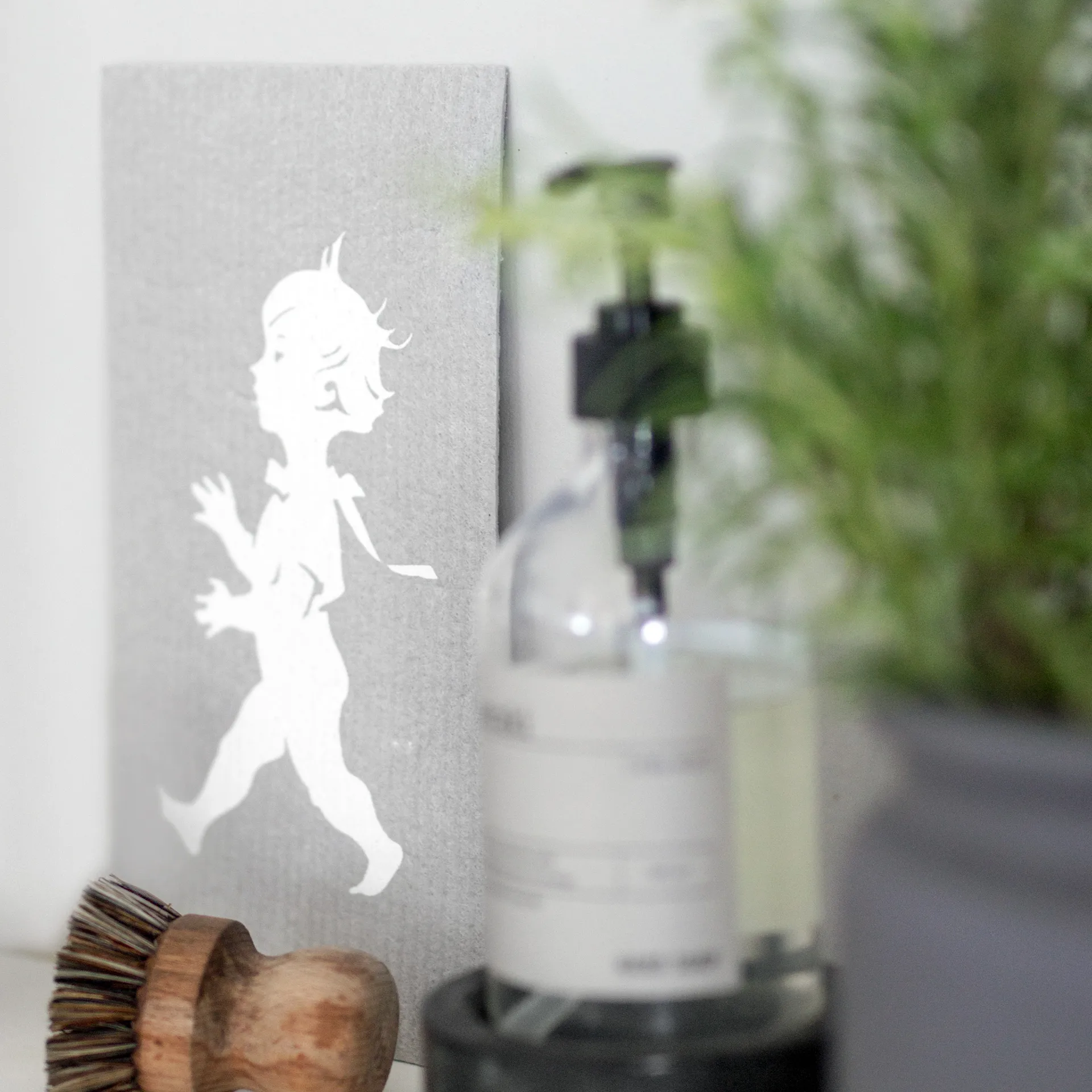 Lavette Solstickan, lot de 2, Gris Solstickan Design