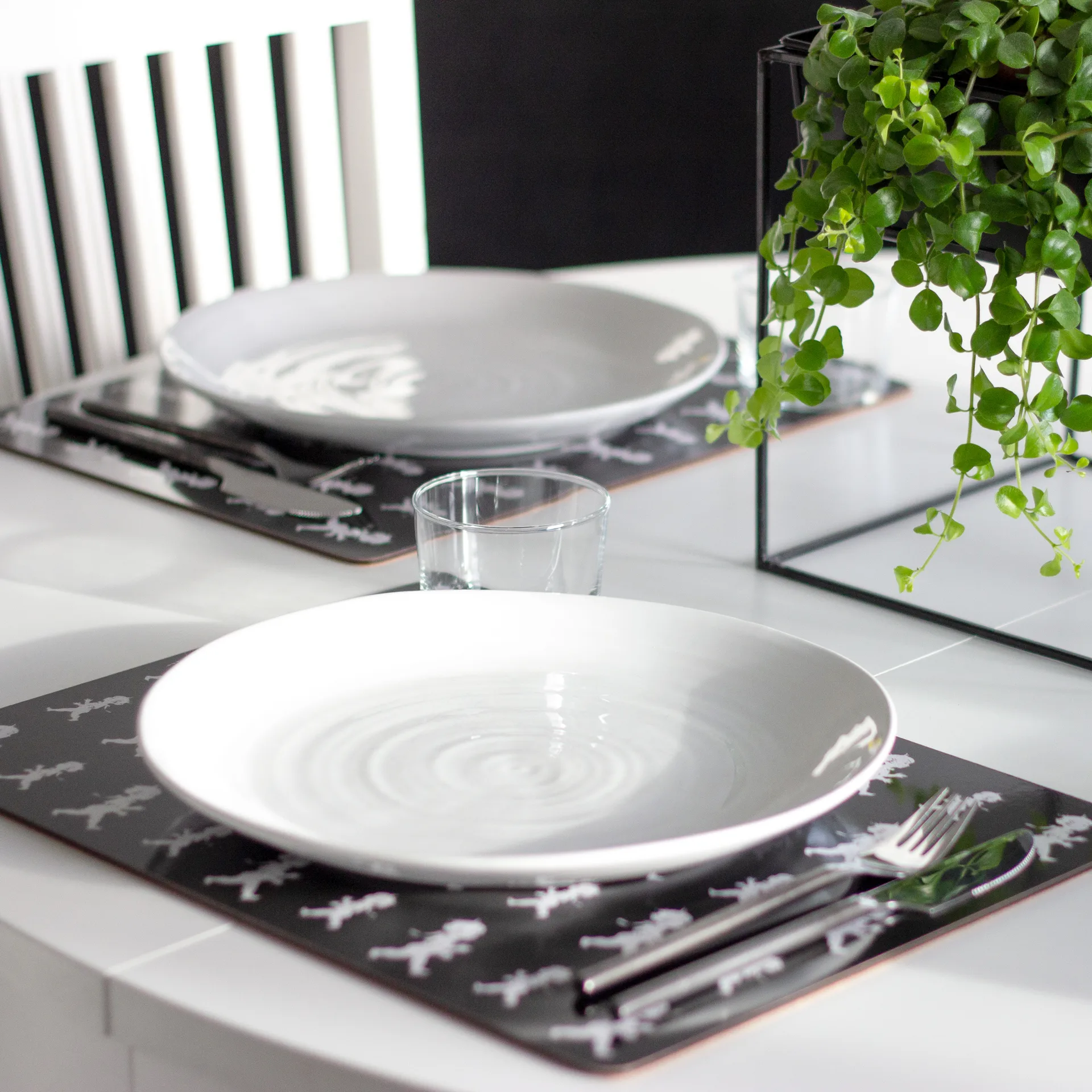 Lot de 2 sets de table Solstickan 30x40 cm, Noir Solstickan Design