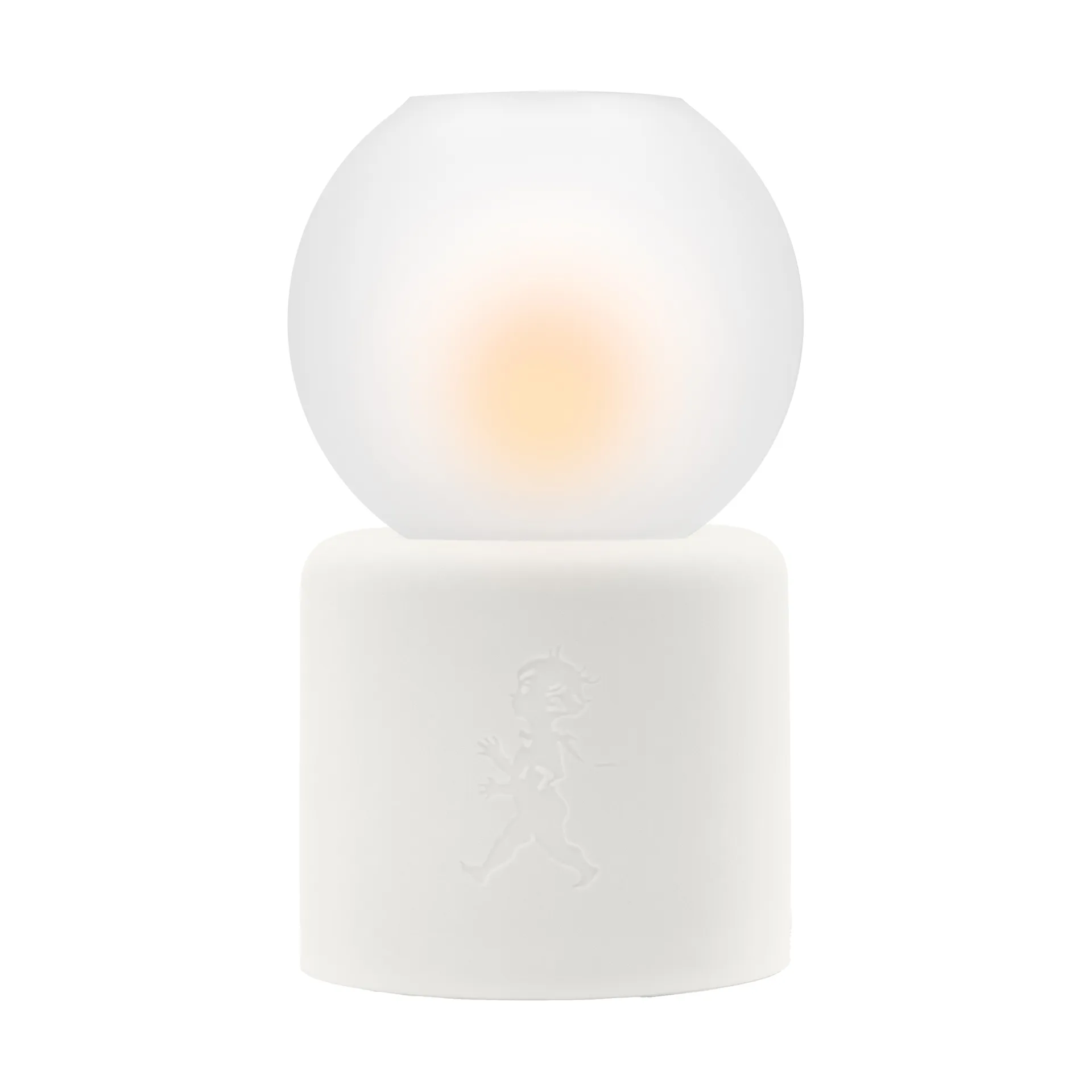 Photophore Globe Ø9,5x17 cm, Blanc Solstickan Design