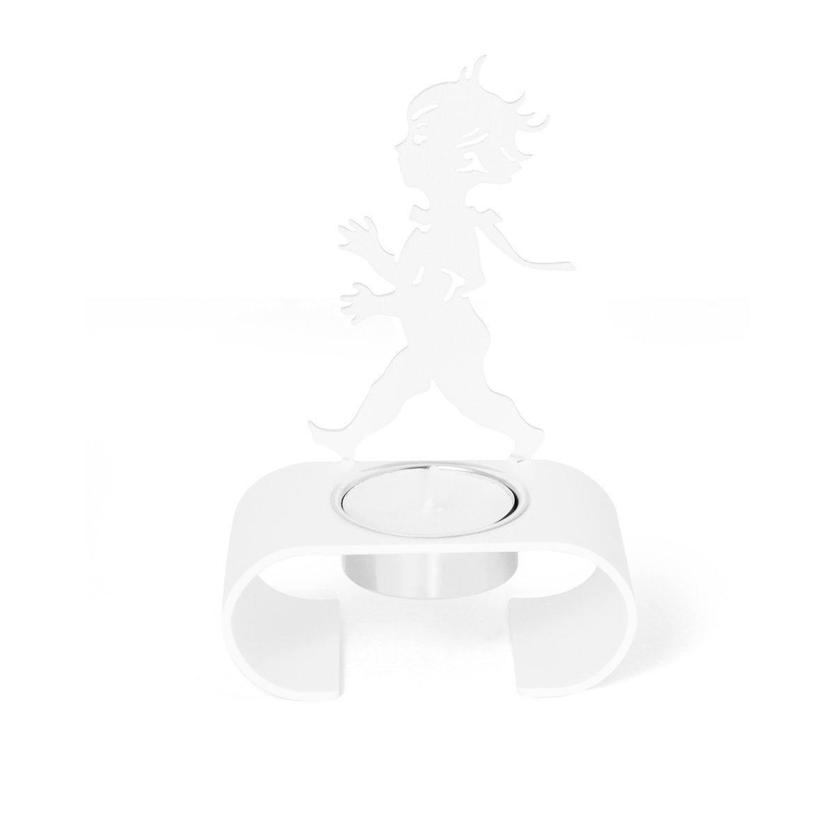 Solstickan Design Photophore Silhuett 9,3x13,3 cm Blanc